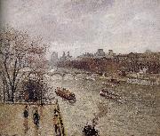 Camille Pissarro, rain Louvre